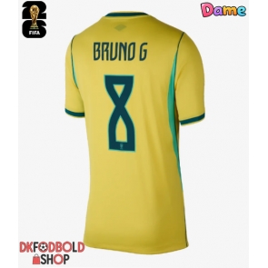 Brasilien Bruno Guimaraes #8 Hjemmebanetrøje Dame VM 2026 Kort ærmer Brasilien Bruno Guimaraes #8 Hjemmebanetrøje Dame VM 2026 Kort ærmer